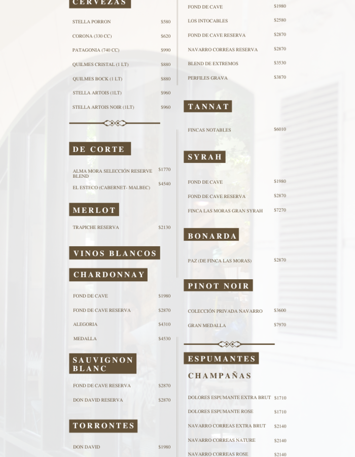 Copia de Carta bebidas aires imagen
