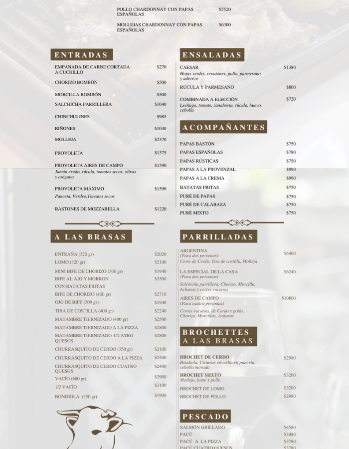 MENU NUEVO AIRES