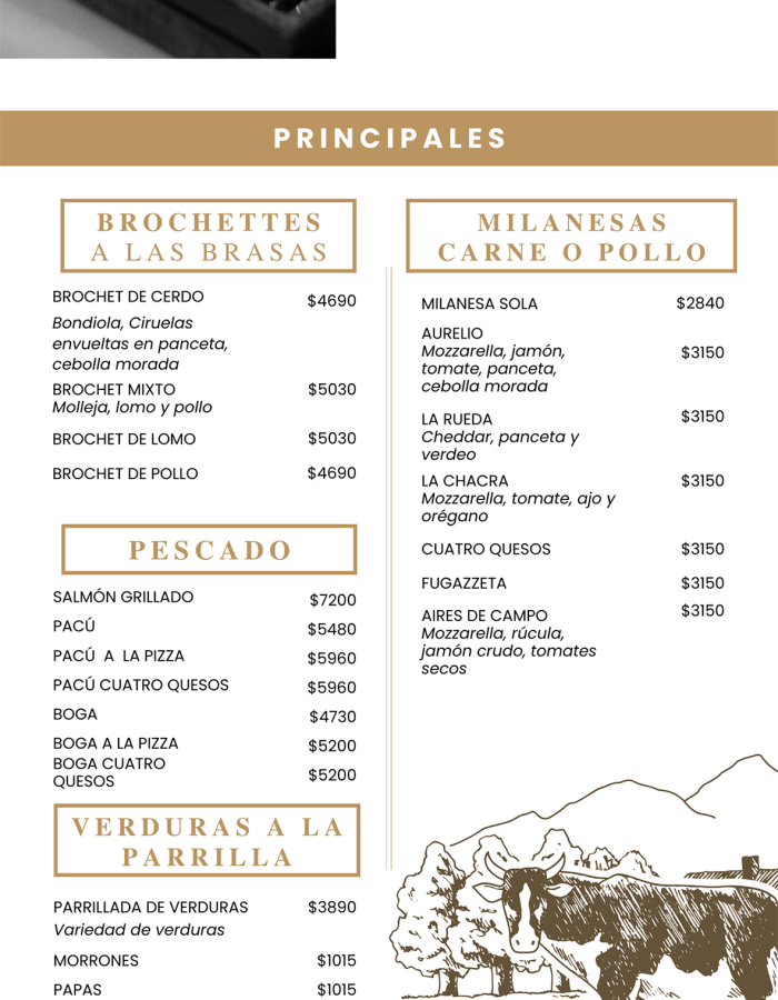 menu aires